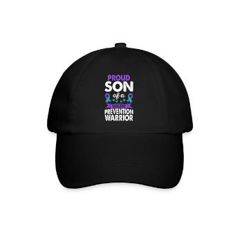 Fils du guerrier de la prévention du suicide - Casquette classique - noir/noir - Devant