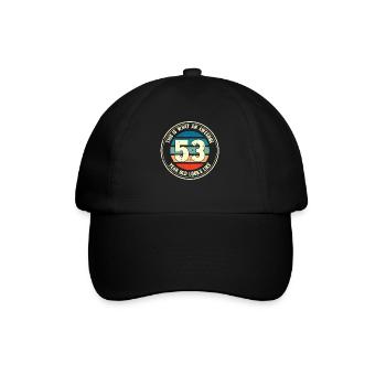 53ème anniversaire pour que vous voyiez avec 53 cadeau rétro - Casquette classique - noir/noir - Devant