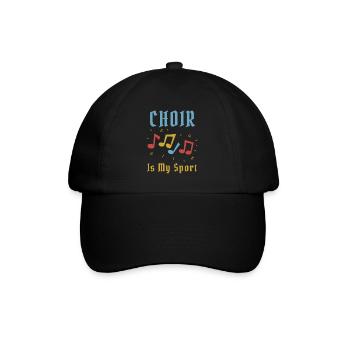 Funny Choir est mon sport Choristes Choristes Chanteur - Casquette classique - noir/noir - Devant