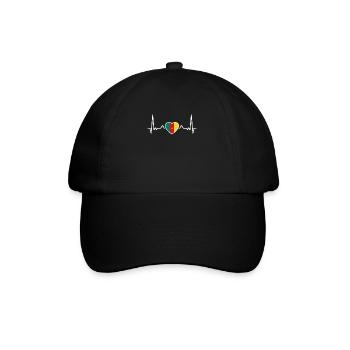 Le cœur du Cameroun Drapeau camerounais Camerounais - Casquette classique - noir/noir - Devant