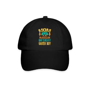 Maman de l’anniversaire Boy Gaming Family Party - Casquette classique - noir/noir - Devant