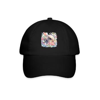 Turtle Lizard Turtle Baby Turtles - Baseball Cap - black/black - Front