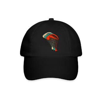 Paragliding Paraglider Shirt Paraglider - Baseball Cap - black/black - Front