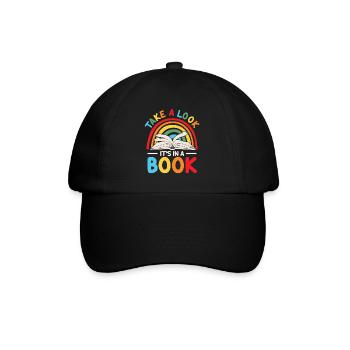 Jetez un coup d’œil C’est dans un rat de bibliothèque de lecture de livre - Casquette classique - noir/noir - Devant