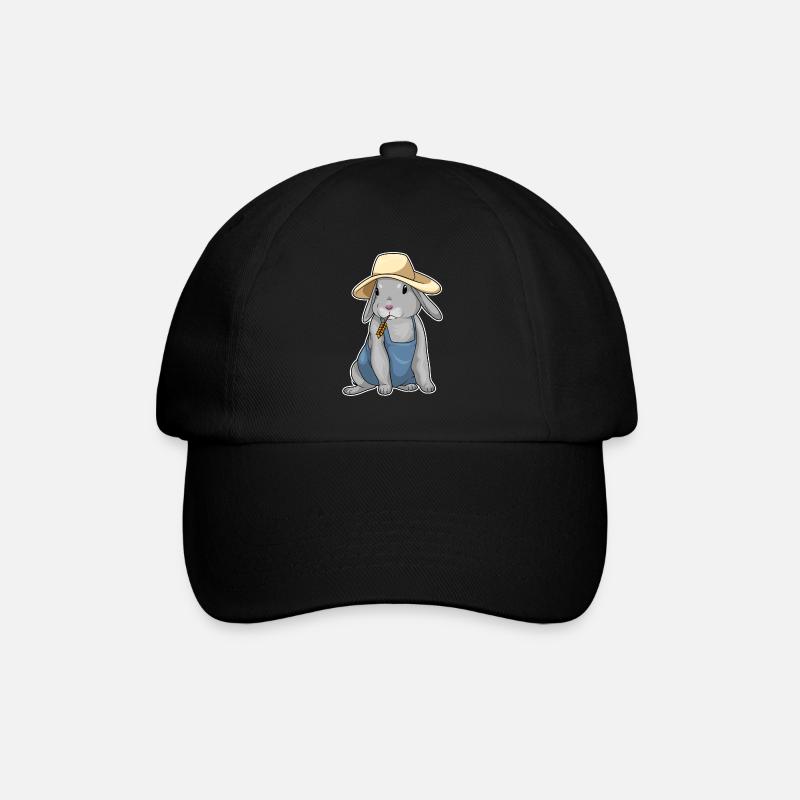 Blé éleveur de lapins - Casquette classique - noir/noir