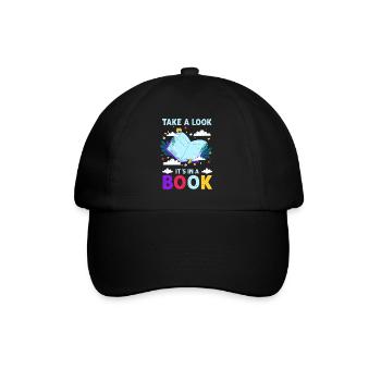Jetez un coup d’œil C’est dans un rat de bibliothèque de lecture de livre - Casquette classique - noir/noir - Devant