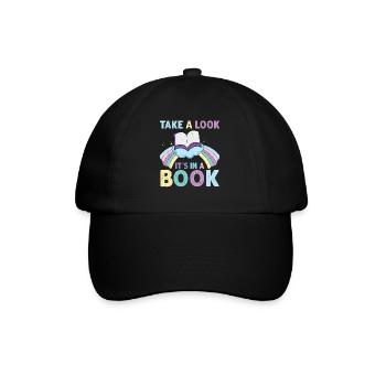 Jetez un coup d’œil C’est dans un rat de bibliothèque de lecture de livre - Casquette classique - noir/noir - Devant