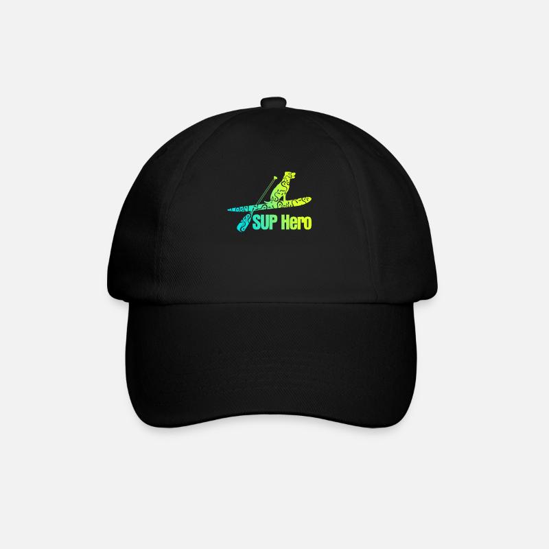 SUP Stand Up Paddling - Baseballkappe - Schwarz/Schwarz