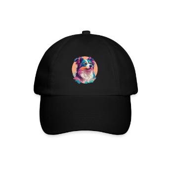Berger Australien Chien Chien Amoureux Chiens - Casquette classique - noir/noir - Devant