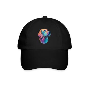 Labrador Dog - Loving four-legged friend design - Baseball Cap - black/black - Front