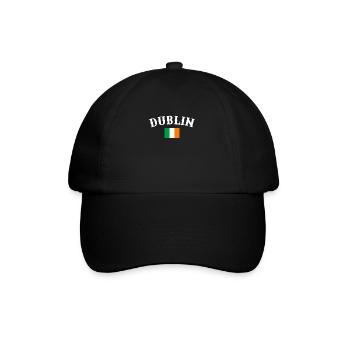 Dublin, Ireland, Flag, Irish Irish - Baseball Cap - black/black - Front