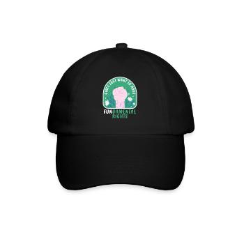 Les filles veulent juste avoir des droits humains fondamentaux - Casquette classique - noir/noir - Devant