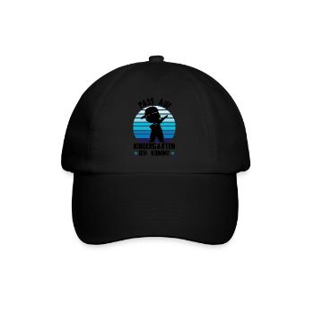 Kindergarten Dabbing Kita-Start Geschenk - Baseballkappe - Schwarz/Schwarz - Vorne