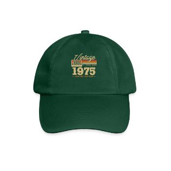 1975 - 48/49. Geburtstag - Baseballkappe - Flaschengrün - Vorne