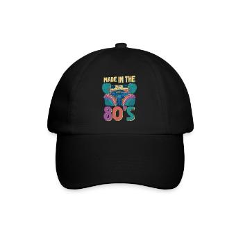80er Die Musik der 80er - Baseballkappe - Schwarz/Schwarz - Vorne