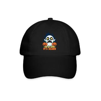 Ich bin so süß, dass es gruselig ist Halloween lustige Geisterkinder - Baseballkappe - Schwarz/Schwarz - Vorne
