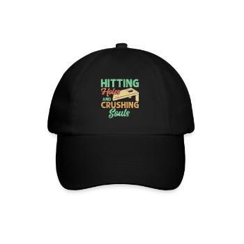 Punching holes and crushing souls - Baseball Cap - black/black - Front