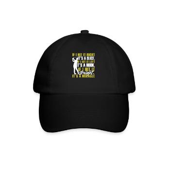 Golf - Baseball Cap - black/black - Front