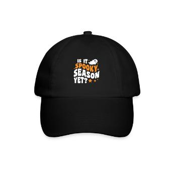 Is It Spooky Season Yet? - Halloween Kürbis - Baseballkappe - Schwarz/Schwarz - Vorne