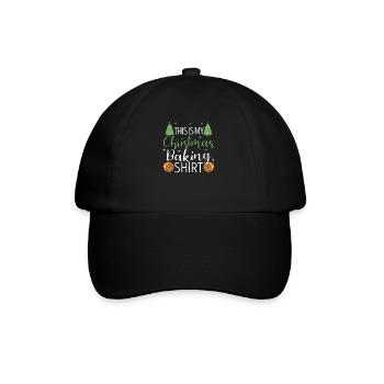 Ceci est ma chemise de boulangerie de Noël drôle - Casquette classique - noir/noir - Devant