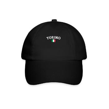 Torino Vintage Italie Drapeau Italien - Casquette classique - noir/noir - Devant