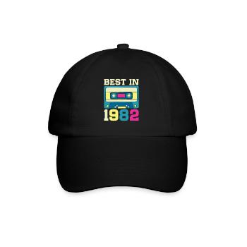 Meilleur en 1982 - Casquette classique - noir/noir - Devant