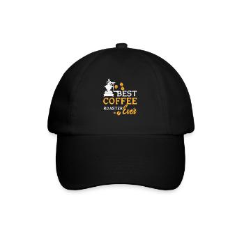 Kafffee Rösten Geschenk - Baseballkappe - Schwarz/Schwarz - Vorne