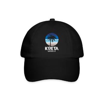 Kreta - Baseballkappe - Schwarz/Schwarz - Vorne