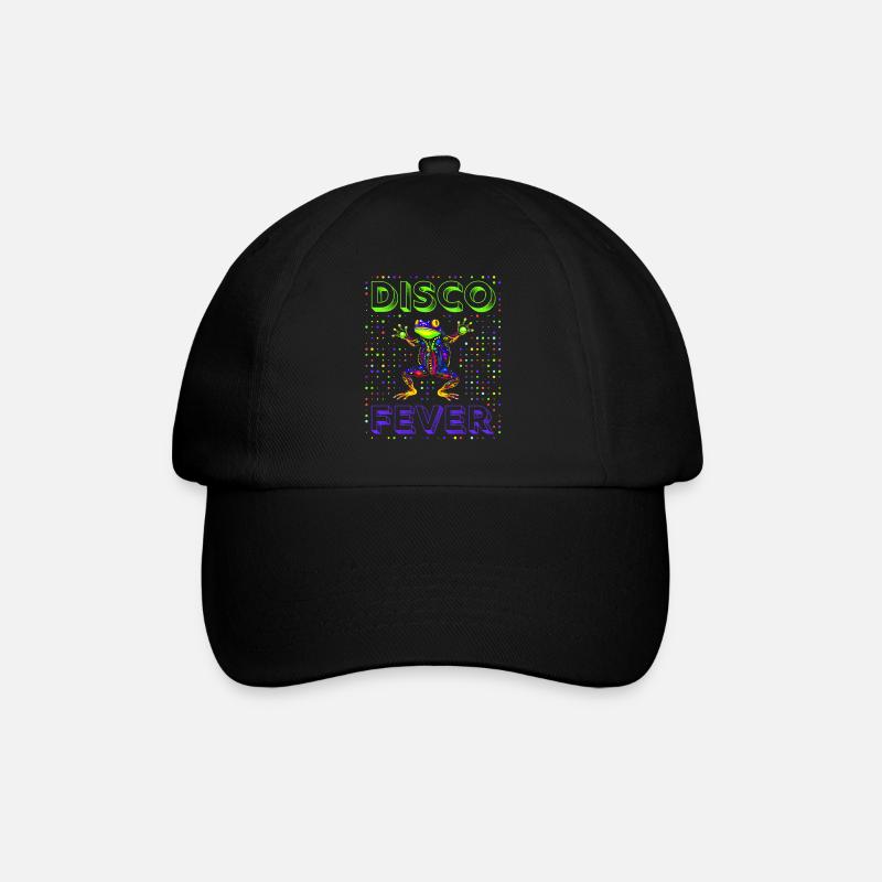 Frog Disco Fever - Baseball Cap - black/black