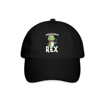 Dinosaur Teacher Paleontology Teaching Dino - Baseball Cap - black/black - Front
