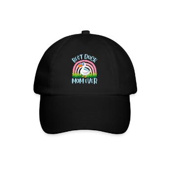 Best Duck Mom All Time Duck Lover Ladies - Baseball Cap - black/black - Front