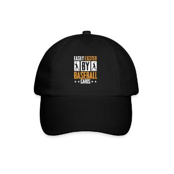 Collectionneur Trader Funny Men facilement excité par Baseb - Casquette classique - noir/noir - Devant
