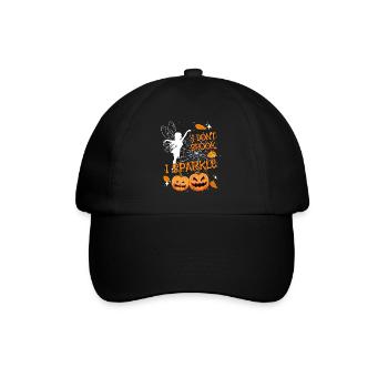 Halloween-Fee Verkleidung I don't spook, I sparkle - Baseballkappe - Schwarz/Schwarz - Vorne