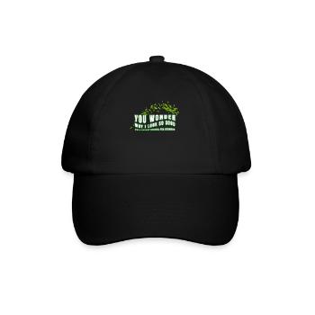 I'M A SECRET SENCHA TEA DRINKER SENCHATEE TEE - Baseballkappe - Schwarz/Schwarz - Vorne