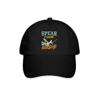 Speerfischer Spearfishing Extreme Dive Harpune - Baseballkappe - Schwarz/Schwarz - Vorne