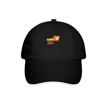 Lituanie Espagne Drapeau Espagnol Lituanien - Casquette classique - noir/noir - Devant