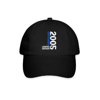 2005 September Limited Edition 18. Geburtstag Deko - Baseballkappe - Schwarz/Schwarz - Vorne
