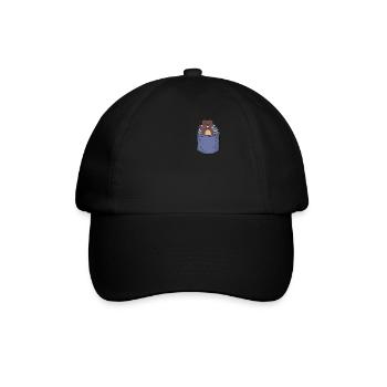 Porcupine Chest Pocket Hystricidae Spiked Animal - Baseball Cap - black/black - Front