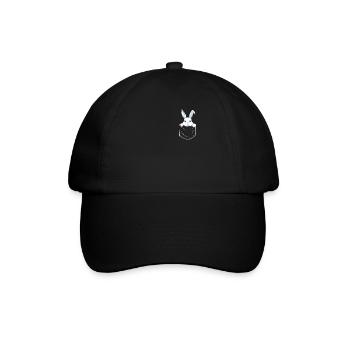 Lapin Lapin Lapin Animal de compagnie - Casquette classique - noir/noir - Devant