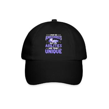 Axolotl Amphibiens Salamandres mignonnes axolotl - Casquette classique - noir/noir - Devant