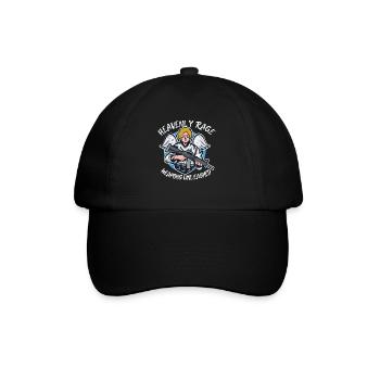 Angry Angel Christianity God Jesus Avenging - Baseball Cap - black/black - Front