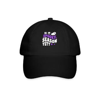Is It Spooky Season Yet? - Halloween Kürbis - Baseballkappe - Schwarz/Schwarz - Vorne