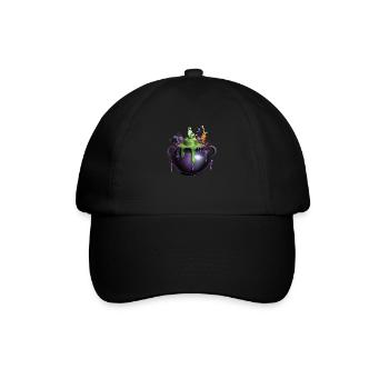 Design effrayant d’Halloween Chaudron de sorcière effrayant - Casquette classique - noir/noir - Devant