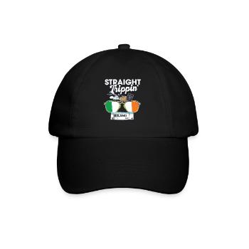 Straight Trippin' Ireland Vacation Tour Travel - Baseball Cap - black/black - Front