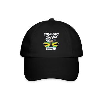 Straight Trippin' Jamaica Vacation Tour Travel - Baseball Cap - black/black - Front