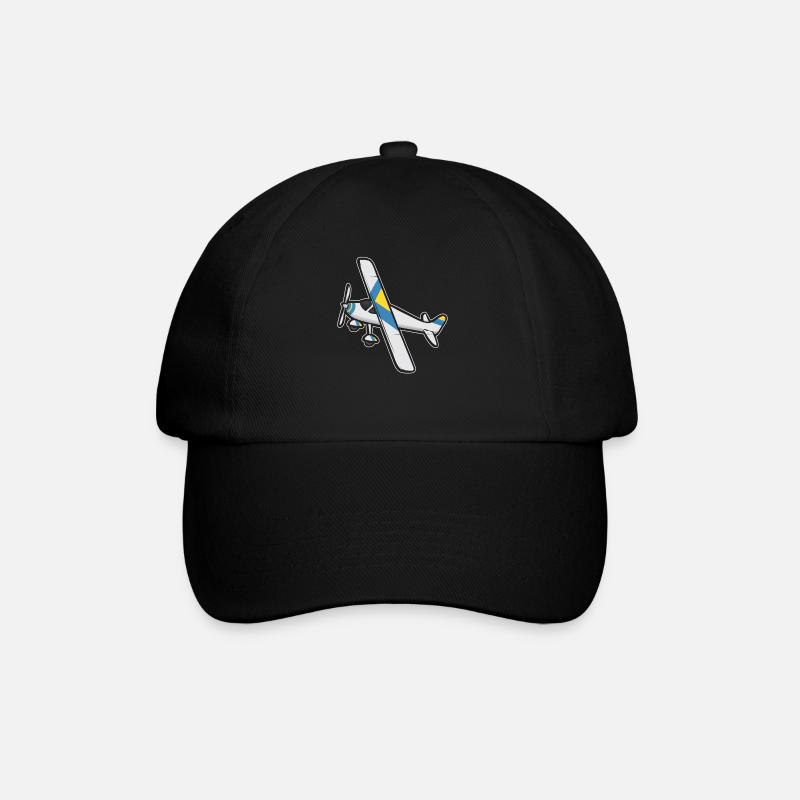 Ferngesteuertes Flugzeug Modellflugzeug - Baseballkappe - Schwarz/Schwarz