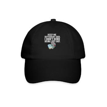 Citation religieuse Les croyants chrétiens me gardent - Casquette classique - noir/noir - Devant