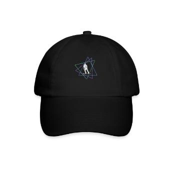 Planche à neige - Casquette classique - noir/noir - Devant