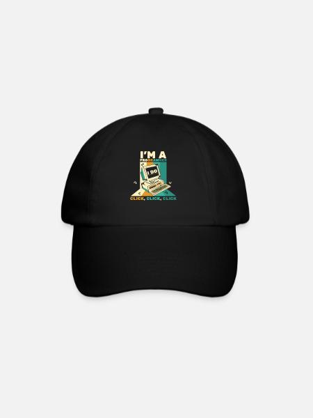 I'm A Programmer Click Softwareingenieur Coder - Baseballkappe - Schwarz/Schwarz