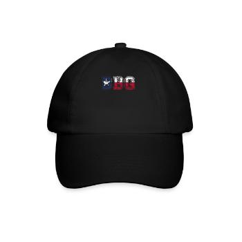 Texas-amerikanischer Grill - Baseballkappe - Schwarz/Schwarz - Vorne